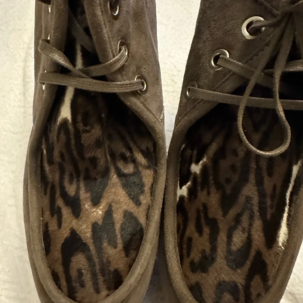 Stuart Weitzman Brown Wedges chunky Shoes - Picture 11 of 14